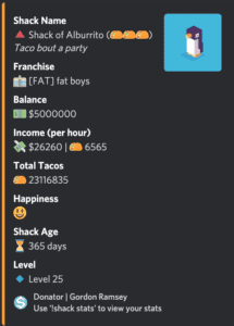 taco shack discord bot